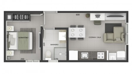 Apartamento 2 dormitórios COM BOX- MORADA DO UNIVERSITÁRIO II Bairro Universitário - Lajeado - RS
