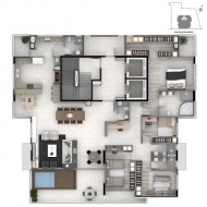 Apartamento 4 dormitórios - ONE Bairro Centro - Lajeado - RS