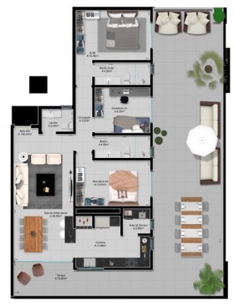 Apartamento GARDEN 3 dormitórios c/ 1 suíte - URB 423 Bairro Americano- Lajeado - RS
