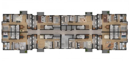 Apartamentos de 3 dormitórios c/ suíte- VIVANCE CONDOCLUB Bairro Universitário - Lajeado - RS